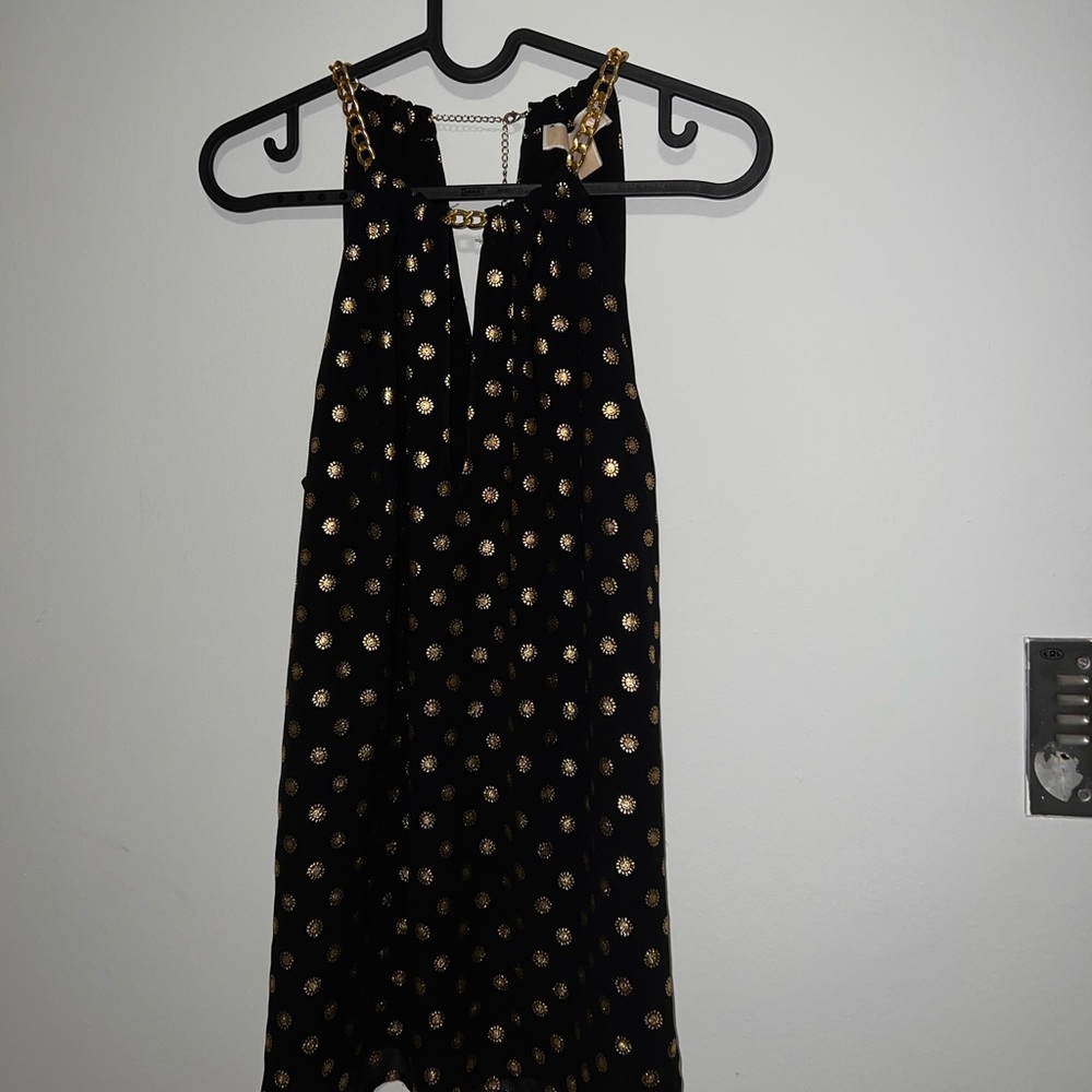 Michael Michael kors, Flowy black top with gold accents